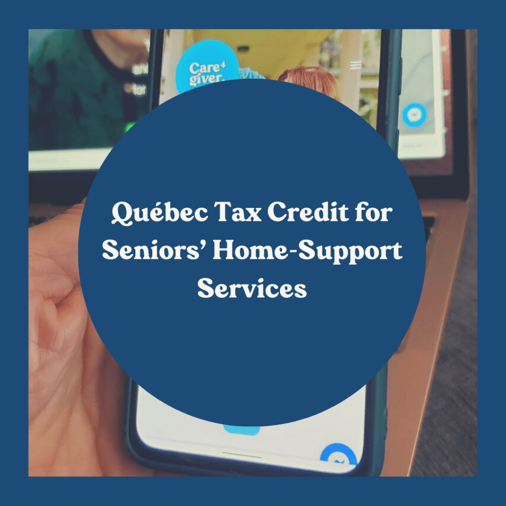 Quebec tax credit for home support services